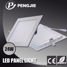 SMD High Brightness - Lámpara de panel LED para techo, blanco y plateado